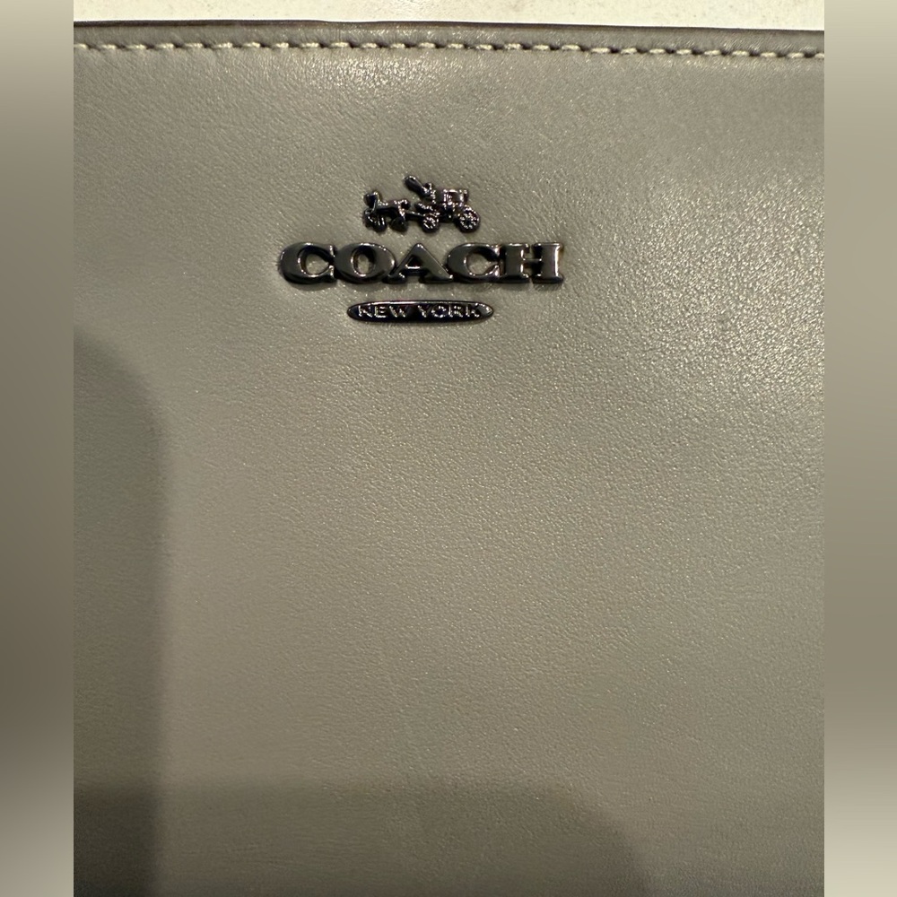Coach Gray Leather Wallet - Picture 2 of 5
